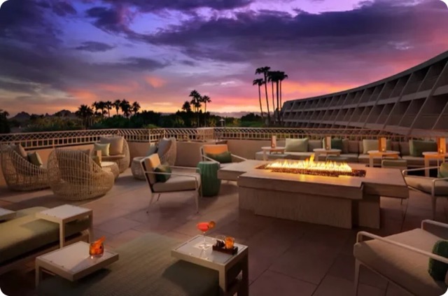 The Phoenician conference venue at dusk